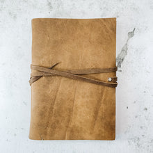 Load image into Gallery viewer, A6 Leather Travel Journal with String
