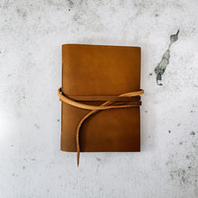 Load image into Gallery viewer, A6 Leather Travel Journal with String
