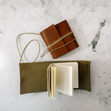 Load image into Gallery viewer, Pocket Leather Journals with String
